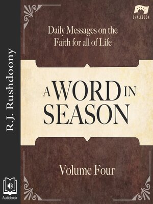 cover image of A Word in Season, Volume 4